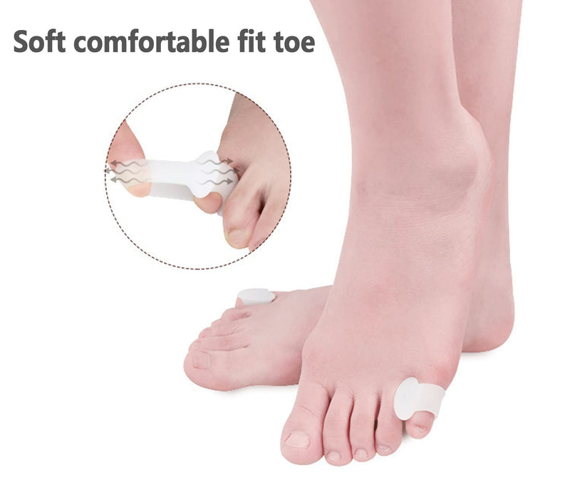 DXIA 12 Pack Bunion Gel Toe Spacers Separators, Gel Toe Separator, Pinky Toe Spacers, Bunion Corrector for Women & Men Relief Bunionette, Calluses, Bunion Pain Relief, Overlapping Toes - NewNest Australia