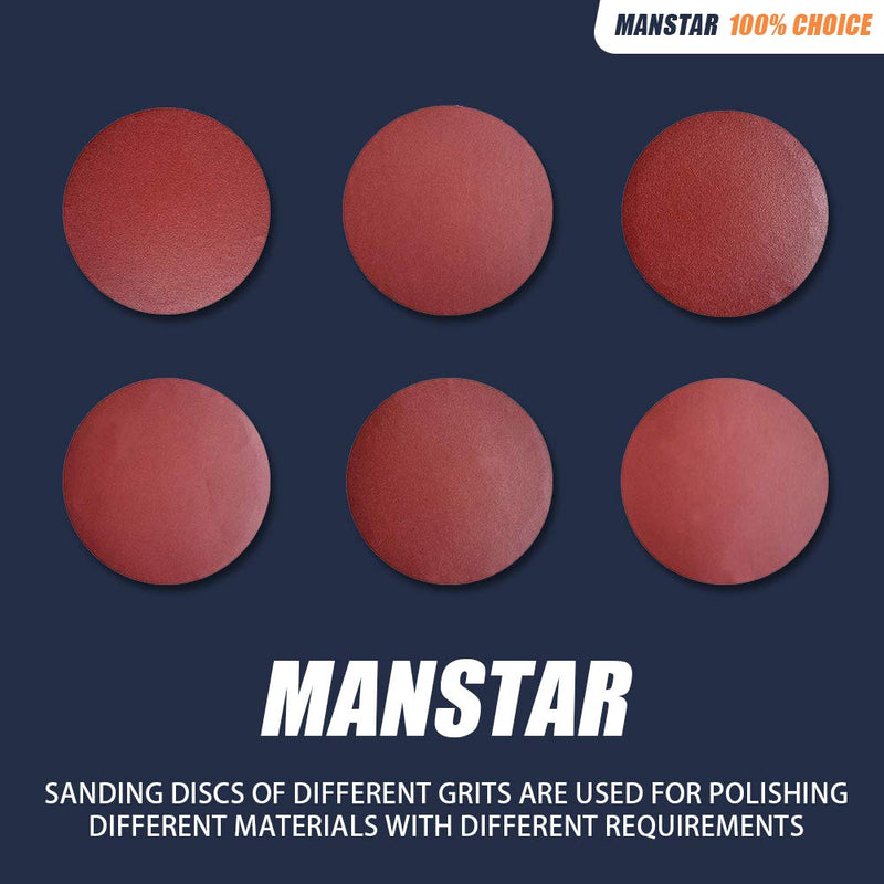 30 PCS 8-Inch Assorted PSA Aluminum Oxide Sanding Disc,NO-Hole Self Stick - NewNest Australia