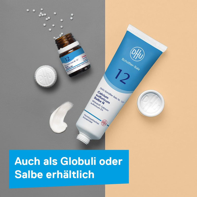 DHU Schüßler salt No. 12 Calcium sulfuricum D6, the mineral salt for the joints - the original - environmentally friendly in a medicine jar, 200 tablets - NewNest Australia
