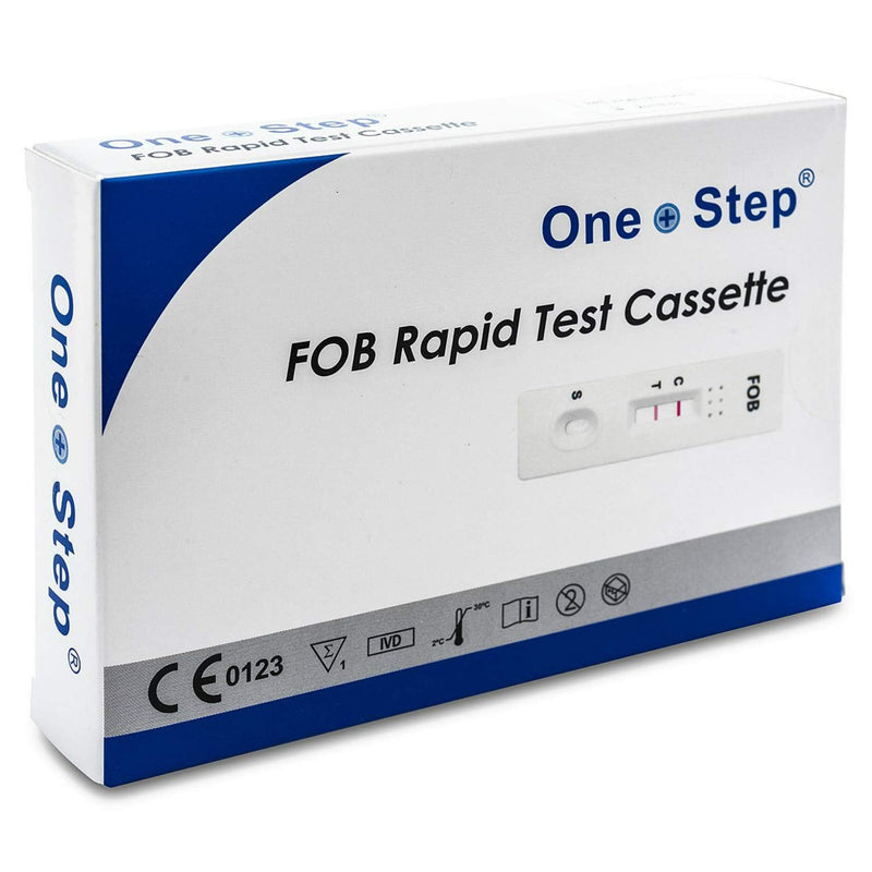One Step Bowel Test, 1 Test Pack, Colon Faecal Screening Test Kit, Occult Blood in Stools Home Testing, FOB Detection, Ulcers, Polyps, Colitis, Cancer Screen 1 count (Pack of 1) - NewNest Australia
