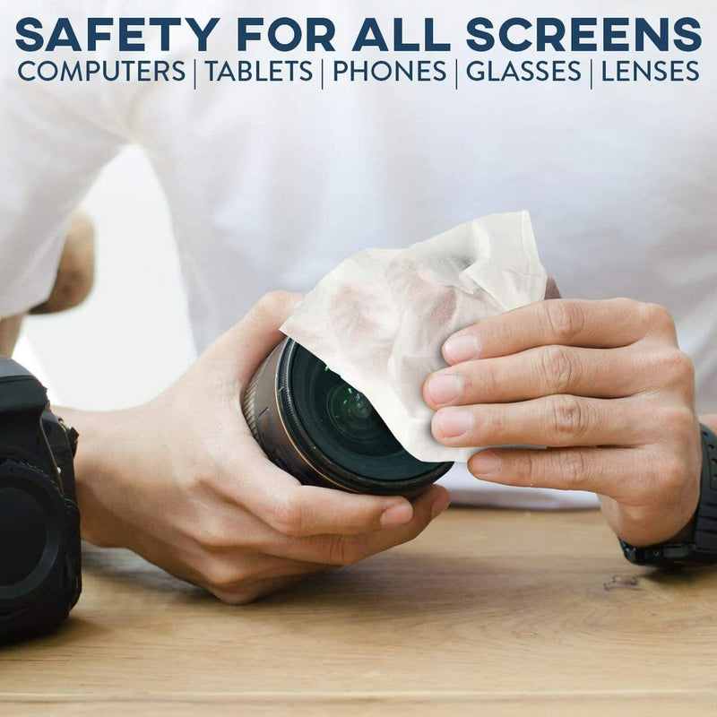 Care Touch Lens Wipes for Eyeglasses | Individually Wrapped Eye Glasses Wipes | 210 Pre-Moistened Lens Cleaning Eyeglass Wipes - NewNest Australia