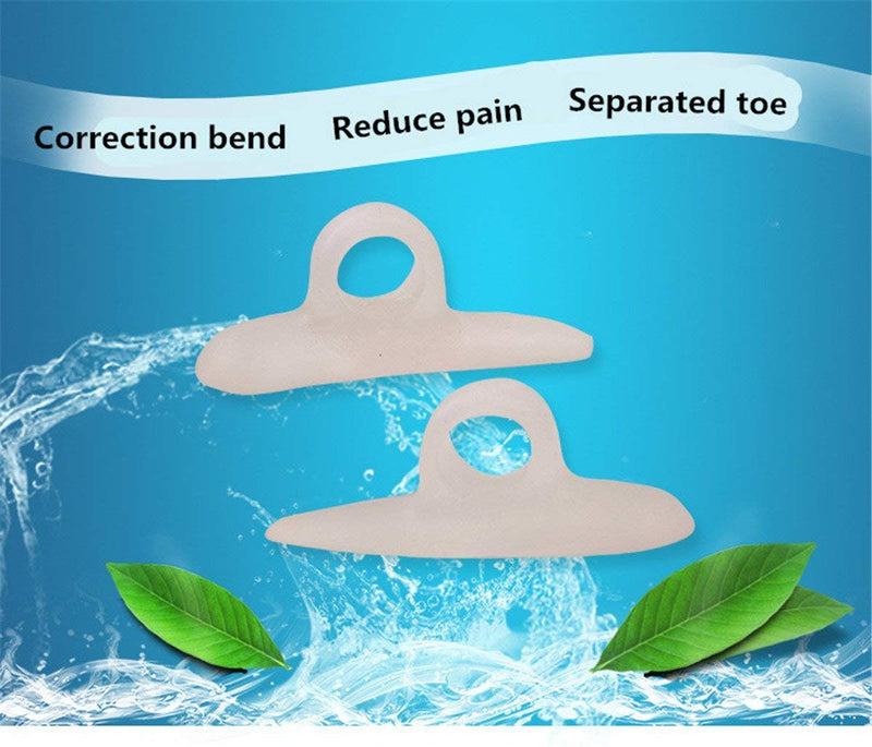 CAREOR 6 Pieces Hammer Toe Cushion - Hammer Toe Gel Pads Corrector & Straightener for Curled, Curved, Claw & Mallet Toe Relief - Right & Left Gel Support Crest Cushion (White) - NewNest Australia