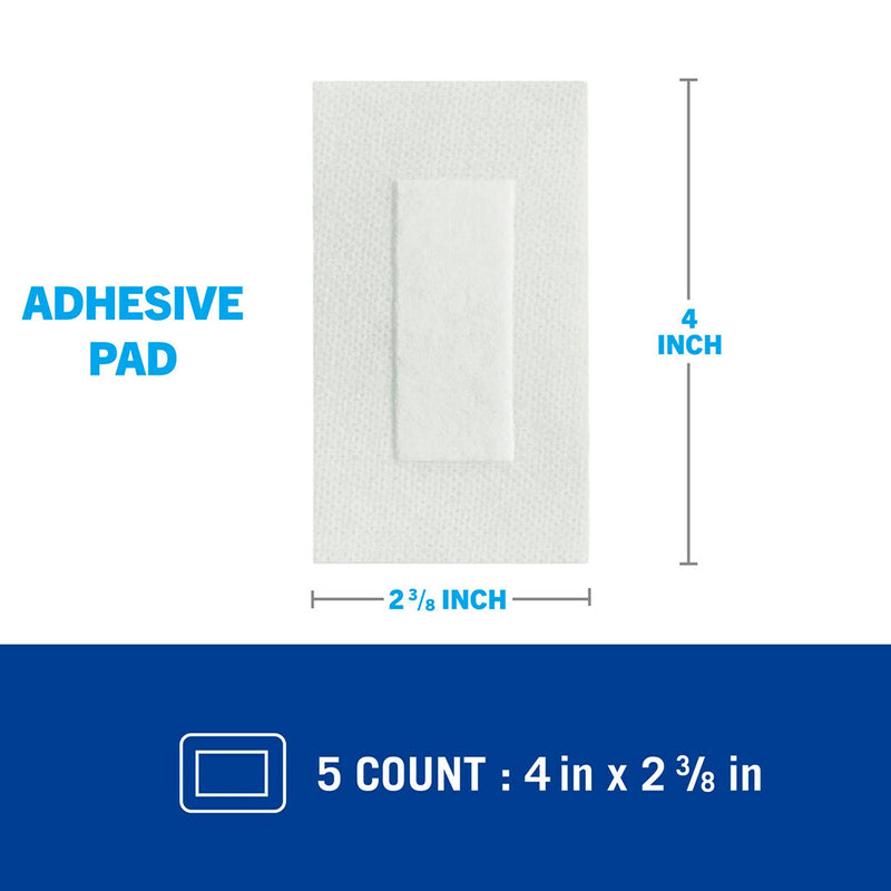 Nexcare All-in-One Adhesive Pad H3564, 2 3/8 in x 4 in (6 cm x 10 cm) - NewNest Australia