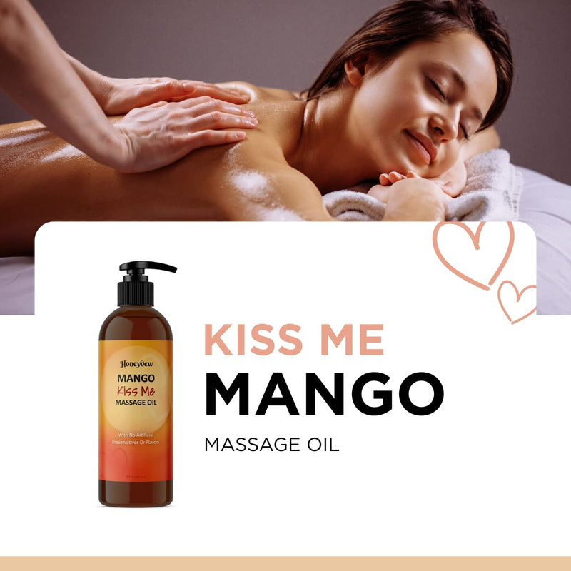 Enticing Sensual Massage Oil for Couples - Alluring Mango Scented Couples Massage Oil and Moisturizing Body Oil for Women and Men - Nourishing Full Body Massage and Romantic Gift for Her and Him - NewNest Australia