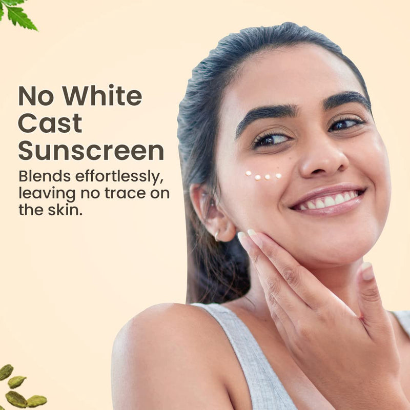 Blue Nectar Natural SPF Face Moisturiser - Ayurvedic Day Face Cream with SPF 30 - Brightening SPF Sunscreen Face Moisturizer - Natural Sun Care & Tanning Face Cream with Ayurvedic Herbs - NewNest Australia