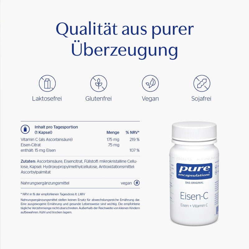Pure Encapsulations® -IRON-C - 60 capsules - NewNest Australia