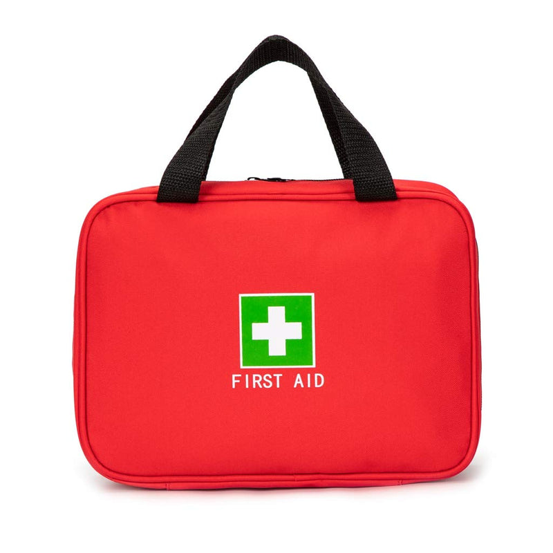 Jipemtra Red First Aid Bag Empty Travel Rescue Pouch First Responder Storage Compact Survival Medicine Bag for Car Home Office Kitchen Sport Outdoors (Red) - NewNest Australia