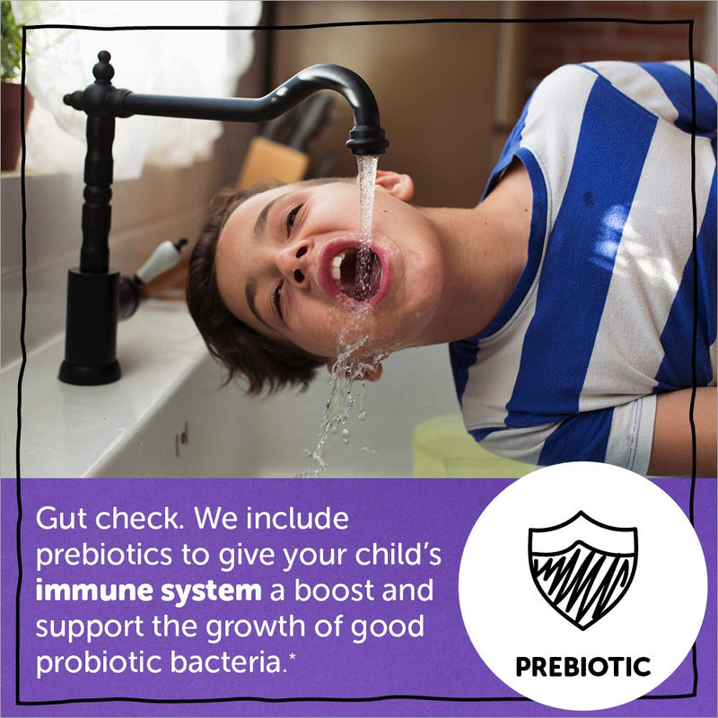 SmartyPants Kids Probiotic Immunity Gummies: Prebiotics & Probiotics for Immune Support & Digestive Comfort, Grape Flavor, 60 Gummy Vitamins, 30 Day Supply, No Refrigeration Required Kids Probiotic Immunity Formula - Grape - NewNest Australia