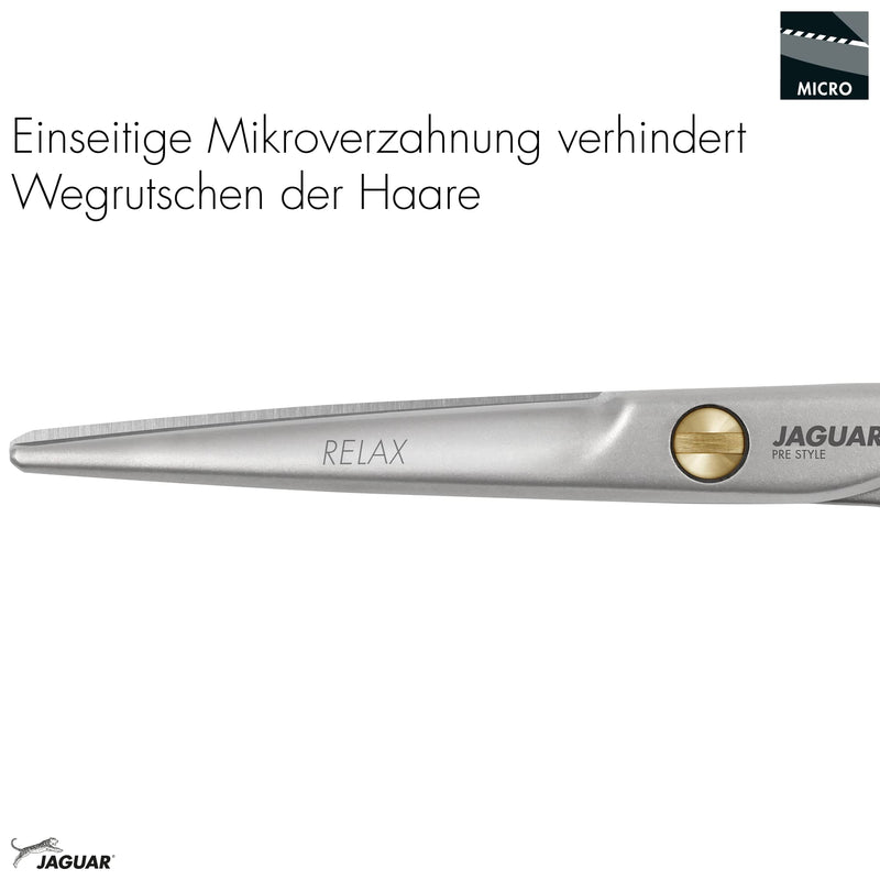 JAGUAR hair scissors PRE STYLE RELAX 5.5" | hairdressing scissors in offset design | matted | Made in Germany 14 cm (pack of 1) - NewNest Australia