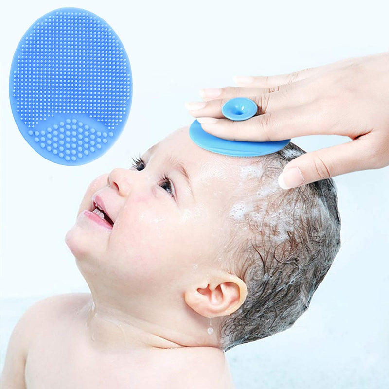 Baby Hair Brush and Comb Set for Newborns & Toddlers | Natural Soft Goat Bristles | Ideal for Cradle Cap | Perfect Baby Registry Gift (Blue) Blue - NewNest Australia