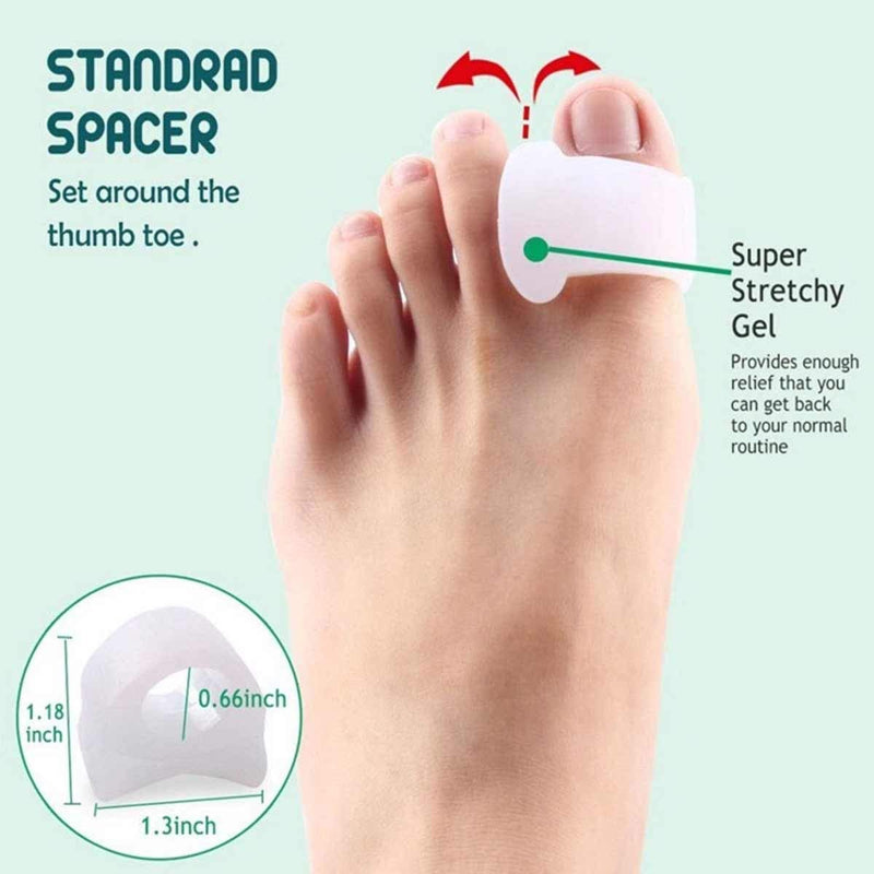 Jytoponline Bunion Corrector And Pain Relief Kit, Gel Bunion Pads And Cuff, Toe Separator, Spacer For Men And Women, Hammer Toe, Hallux Valgus, Big Toe Joint In Toe, 9 Pieces - NewNest Australia