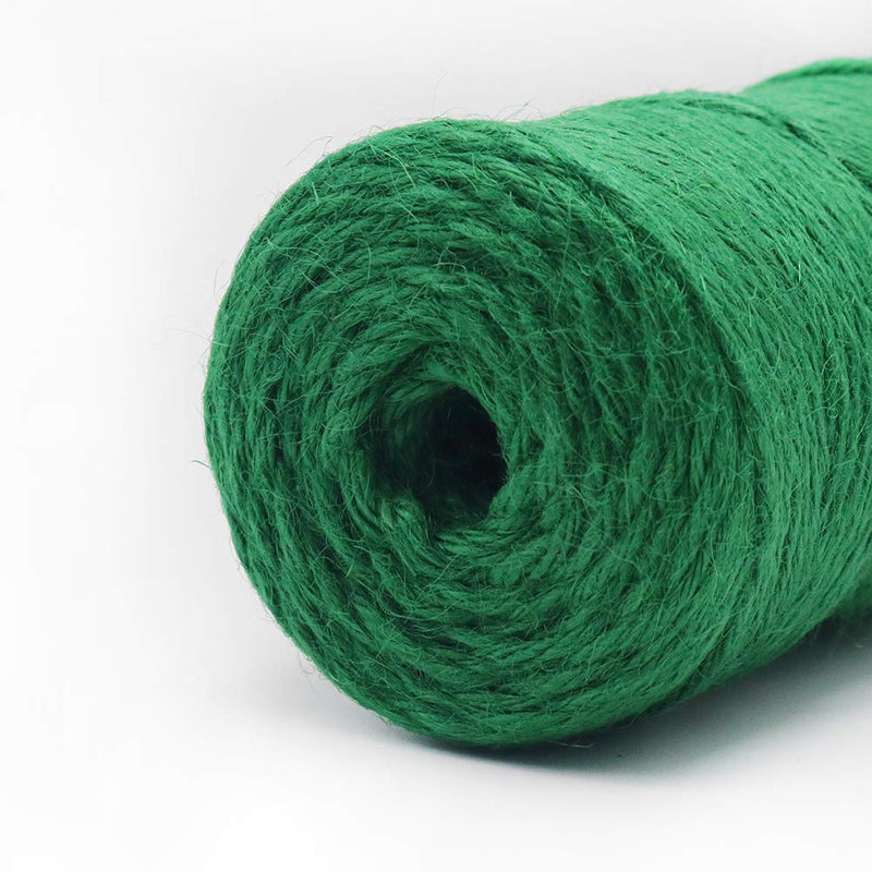 Tenn Well Green Garden Twine, 328 Feet 3mm Thick Jute Twine String for Crafting, Gift Wrapping, Gardening, DIY Projects - NewNest Australia