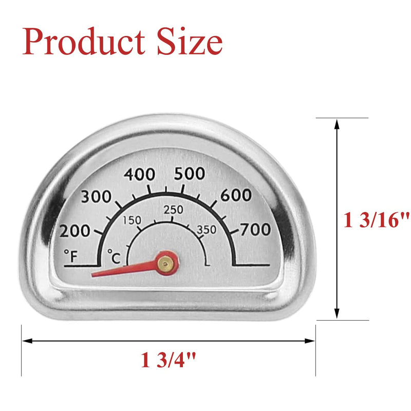 Hiorucet Grill Lid Thermometer Heat Indicator Replacement for Charbroil 463271314, 463247412, 463247512, 463225315, 463434313 Grill Model, BBQ Grill Temperature Gauge Replacement Part for Char-Broil. - NewNest Australia