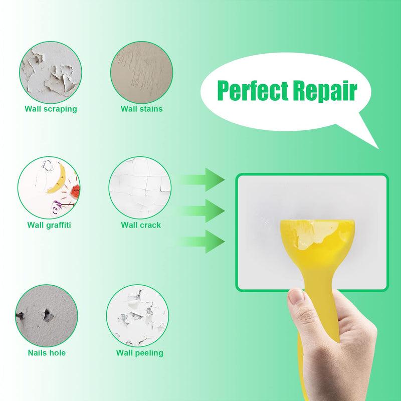 Wall Repair Patch Kit with Scraper, Drywall Repair Kit, Safemend Wall Mending Agent Large Hole Drywall Patch, Easy to Fill Holes in Home Wall and Quick Repair Crack, Plaster Wall Repair 1 Pack - NewNest Australia