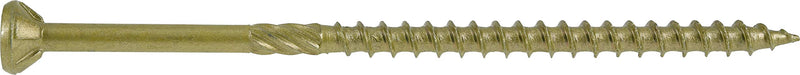 Power Pro 48604 Wood Screws, #10 x 4", Premium Outdoor Deck Screws, Rust Resistant, Epoxy Coated Bronze, 1lb Box, 52 pcs - NewNest Australia