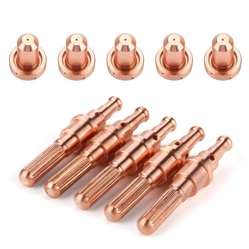 5pcs 9-8215 Electrode + 5 pcs 9-8210 Nozzle Tips Kit for Thermal Dynamics SL60/100 Plasma Cutting Torch - NewNest Australia