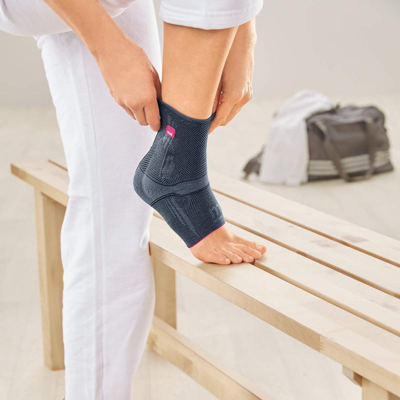 medi Levamed - ankle support unisex | silver | Size III | Joint bandage to stabilize the ankle joint | Can be worn on both sides Size 3 (pack of 1) - NewNest Australia