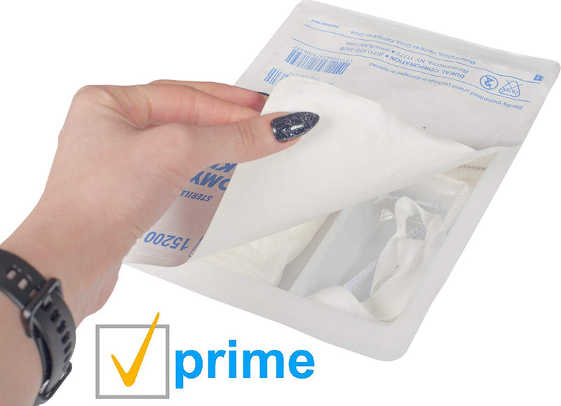 Dukal Tracheostomy Care Kit. Sterile Compact and Disposable Kit with All Necessary Items. Individual Needs. Gloves, Trachea Tube Brush, Sponges, Pipe Cleaners, Twill Tape, T-Drain Sponge. - NewNest Australia