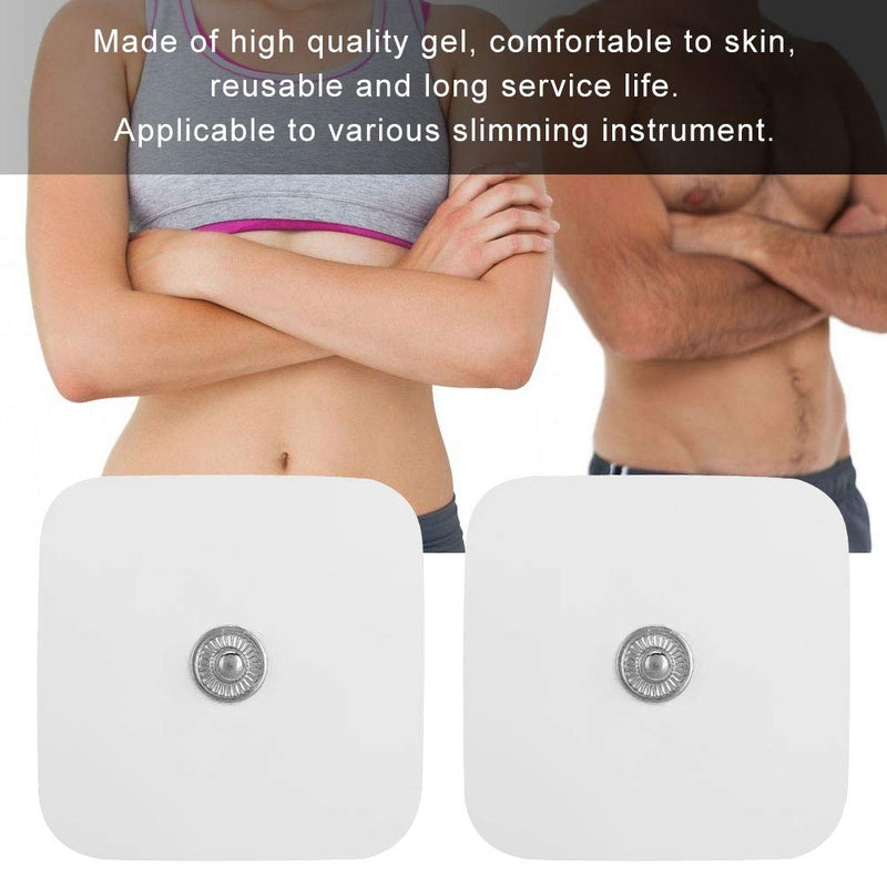 Massager Electrode Pads, Square EMS Unit Pads, Self Adhesive Reusable Health Care Massager Electrode Replacement Gel Pads for Slimming Instrument Accessory Digital Therapy Machine Massager - NewNest Australia