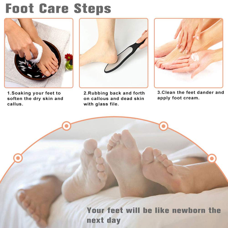 BEZOX Callus File Callus Remover for Foot Care, 3-in-1 Design Foot File, Coarse/Fine/Mini Callus Rasp for Pedicure, Double-Sided, Rustproof - NewNest Australia