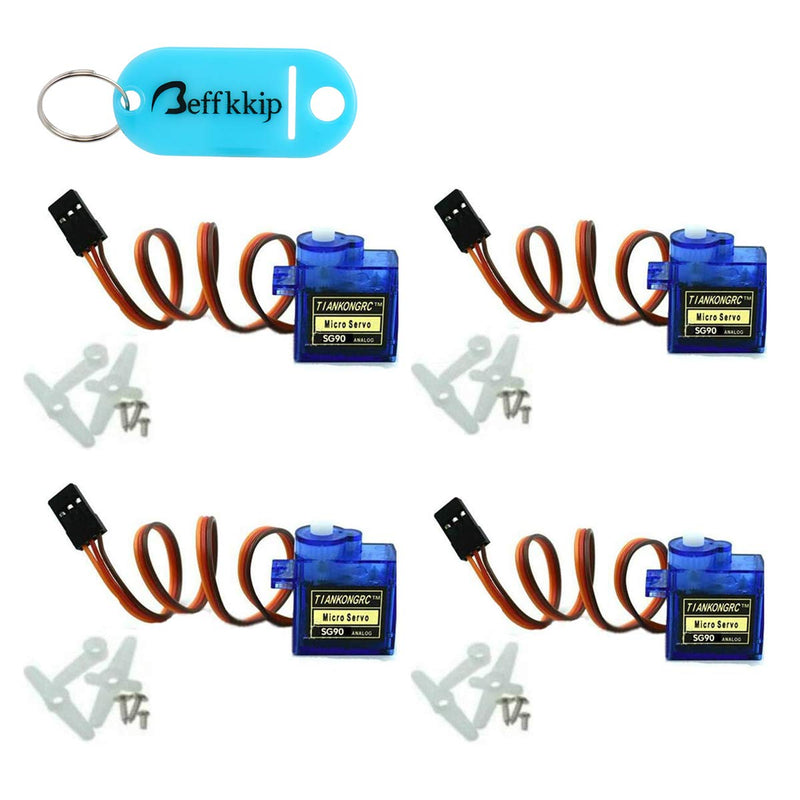 4Pcs SG90 9g Micro Servos for RC Robot Helicopter Airplane Controls Car Boat 4PCS - NewNest Australia