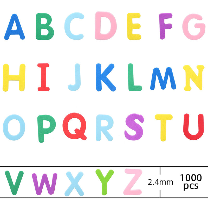 1050Pcs Foam Stickers, Self Adhesive Sticky Letter Sticker for Kids DIY Craft（1.1x0.9in） Colorful-1 - NewNest Australia