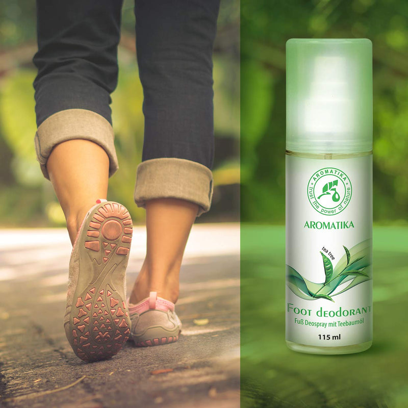 Foot Spray With 100% Natural Tea Tree Oil And Peppermint Fragrance - Foot Deodorant 115 Ml - Foot Deodorant Spray For Foot Care And Against Foot Odor - Foot Spray - NewNest Australia