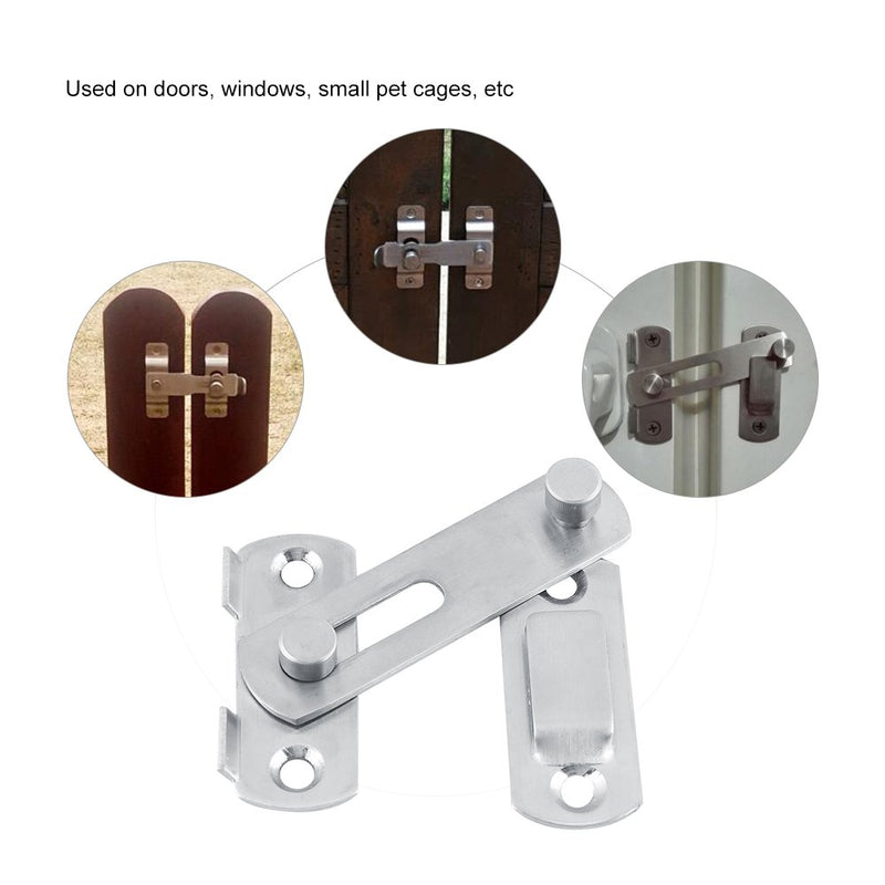 Hasp Latch Lock Sliding Door for Window Cabinet Fitting Room Accessorries,Stainless Steel - NewNest Australia