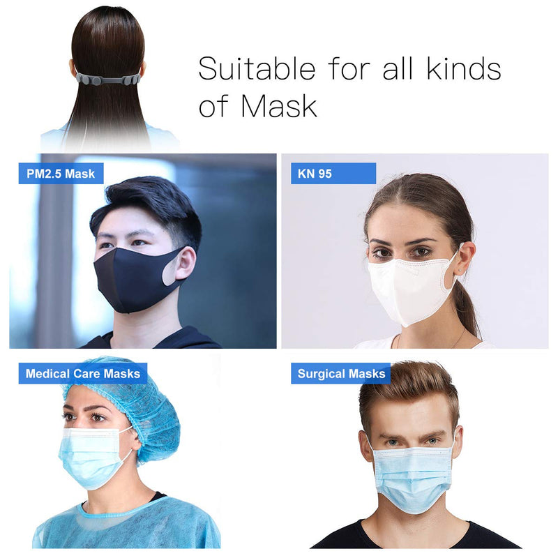Mask Extender Strap Adjustable Mask Holder Clip Ear Savers for Masks, Masks Extension Hook for Extending Masks Buckle Band 6PC 3 Color - NewNest Australia