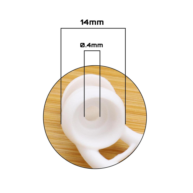2 Pairs Earplugs Cover Replacement Silicone Soft Ear Hooks Ear Loops In-Ear Earplugs With Wings Non-Slip Compatible With Sony Wf-1000Xm3/Wi-1000X Headphones White - NewNest Australia