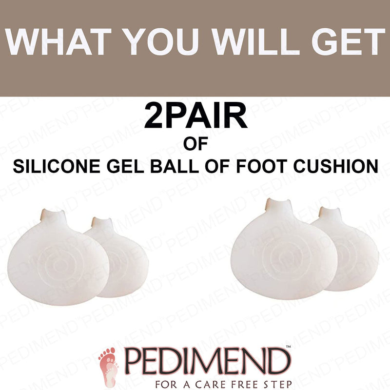 Pedimend Metatarsal Pads of Foot Cushions - Soft Gel Ball of Foot Pads Inserts Callus Metatarsal Foot Pain Relief Bunion Forefoot Cushioning Relief Foot Men and Women 2 Pairs - NewNest Australia