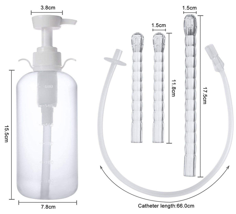 Enlove Intimate Shower Shower Men Shower And Vaginal Shower Enema Set For Intestinal Enema Syringe Enema Irrigator Hygiene Shower Pump Bottle For Women (600 Ml) - NewNest Australia