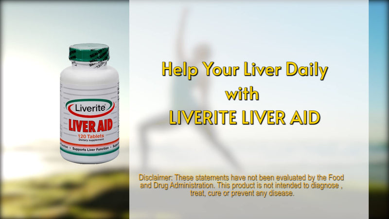 Liverite Liver Aid 120 Tablets, Liver Support, Liver Cleanse, Liver Care, Liver Function, Energy. - NewNest Australia