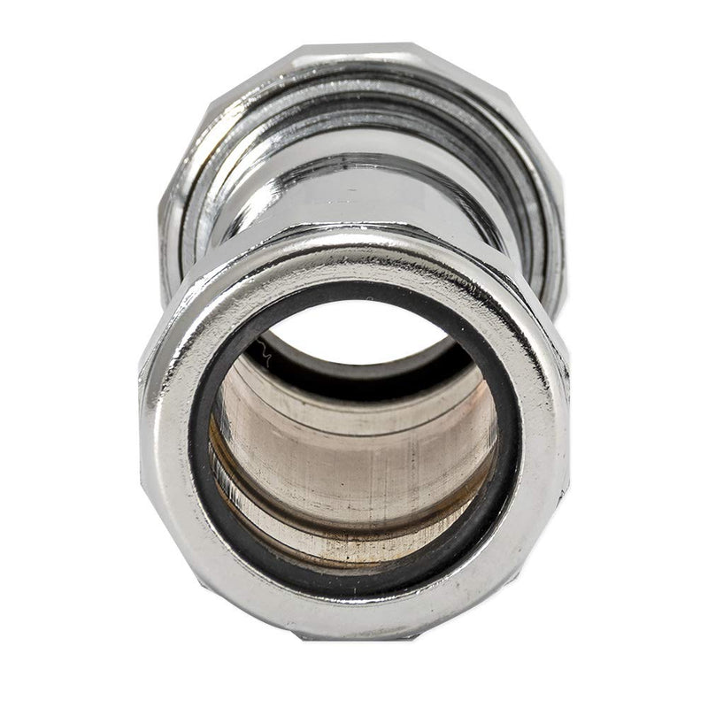 Eastman 35137 22-Gauge Steel Coupling Fitting with Slip Joint Connection for Tubular Drain Applications, Polished Chrome, 1-1/4-inch - NewNest Australia