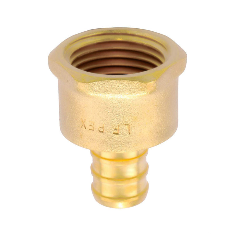 Litorange Lead Free Brass 1/2" x 1/2 inch NPT 4 Pack PEX Female Adapter Threaded Barb Crimp Fitting Female 4 Pack - NewNest Australia