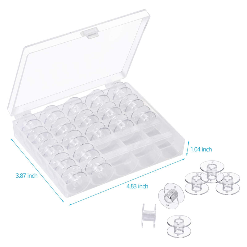 25 Pcs Sa156 Bobbins for Bro-Ther Sewing Machine, Bobbins for Sin-ger/Bro-Ther Se600 Bobbin, 15j Bobbins, Bobbins Class 15, Bobbins for jano-me, Plastic Bobbins with Case 25Pcs In Box - NewNest Australia