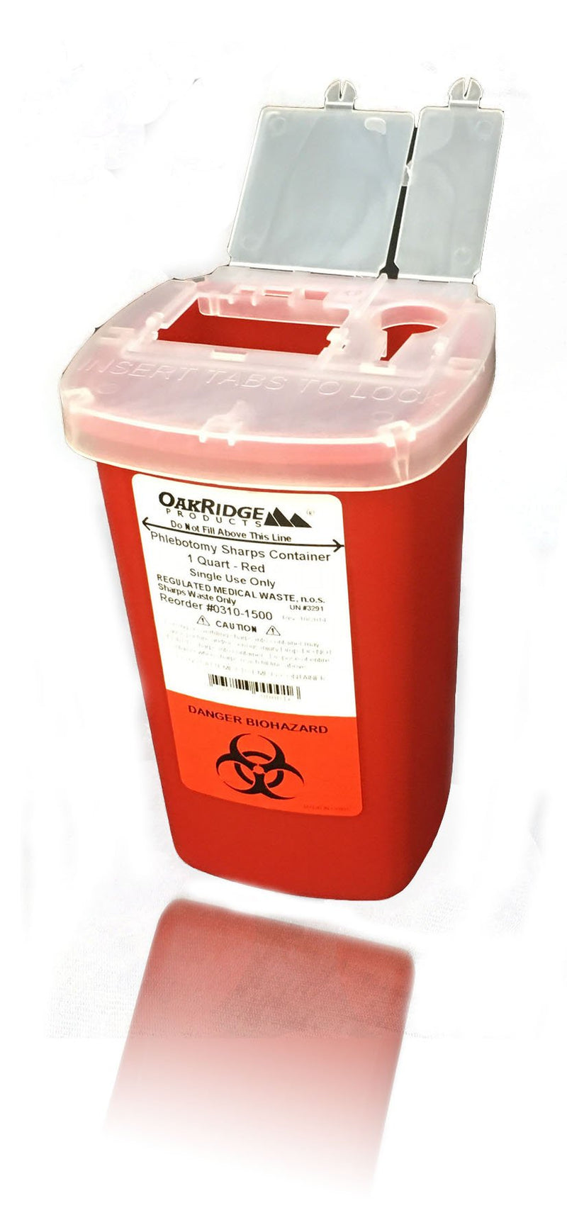 1 Quart Size (Pack of 3) | Oakridge Products Sharps Container with Flip Lid | for Diabetics - NewNest Australia