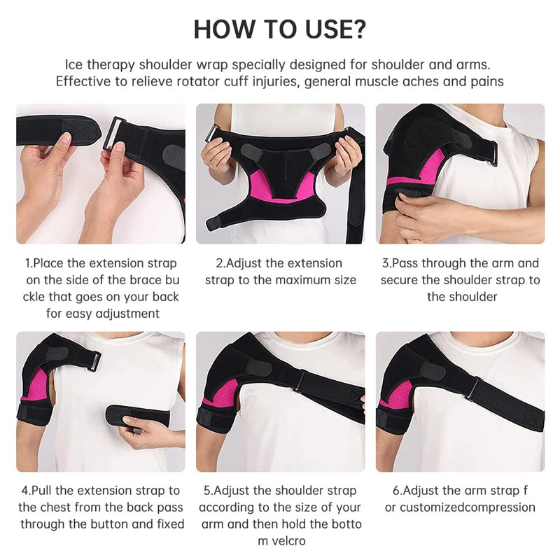 Shoulder Brace For Women, Adjustable Double Support On Shoulder Joint Neoprene Shoulder Support, Shoulder Support Bandage For Injury Prevention Recovery Sports Injuries - NewNest Australia
