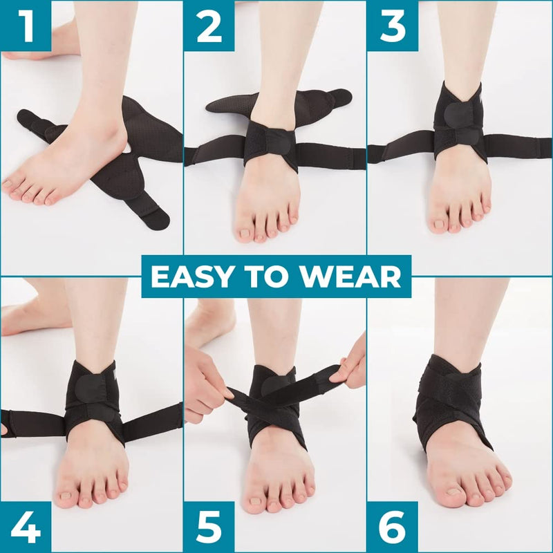 Bodyprox Ankle Brace Breathable Neoprene Sleeve Adjustable Swelling - NewNest Australia