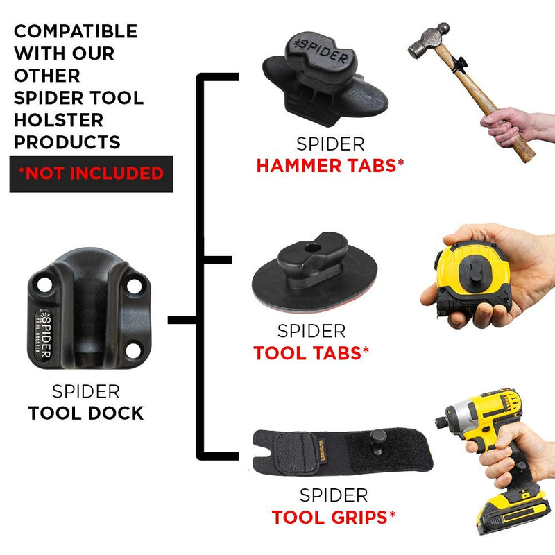 Spider Tool Holster - Tool Docks - Pack of Two - Install Spider Compatible Tool Storage Anywhere in Your workspace! - NewNest Australia