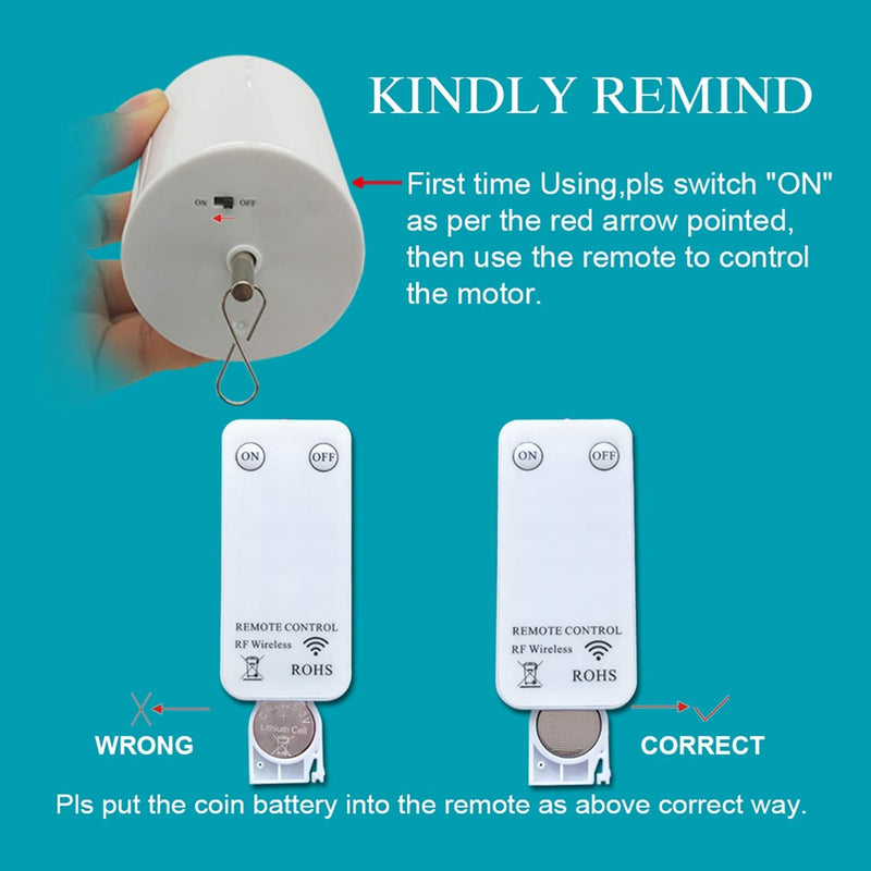 Fonmy Hanging Display Motor with Remote for Wind Spinner Ornament Hanging Decor Wind Chimes Baby Crib Mobile Battery Operated Motor-10 RPM Low Speed - NewNest Australia