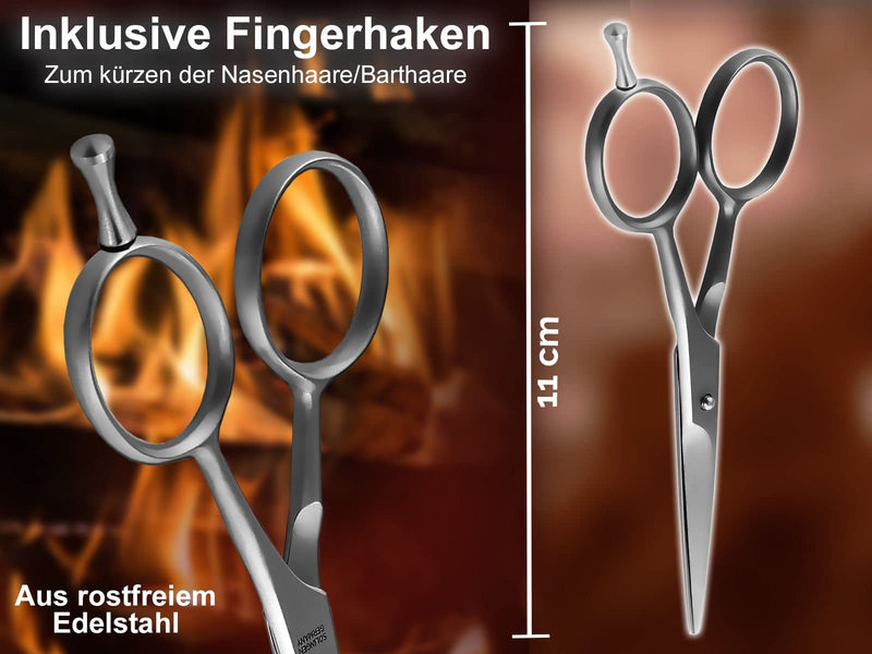Beard Scissors From Solingen Hair Scissors With One-Sided Micro Teeth Made In Germany Nose Hair Scissors Mustache Scissors For Optimal Beard Care For Shortening Beard Hair, Nose Hair And Head Hair - NewNest Australia