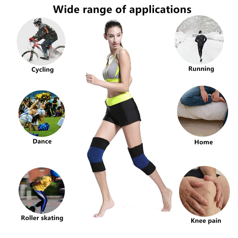 1 Pair Unisex Knee Support, Winter Thermal Knee Support, Knee Warmer, Elastic Knee Pads, Knee Pads Knee Brace For Women, Men, Ideal Support For Osteoarthritis, Tendonitis And Sports - NewNest Australia