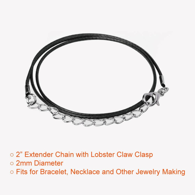 Paxcoo 50Pcs Necklace Cord with Clasp Bulk for Necklace Bracelet Jewelry Making - NewNest Australia
