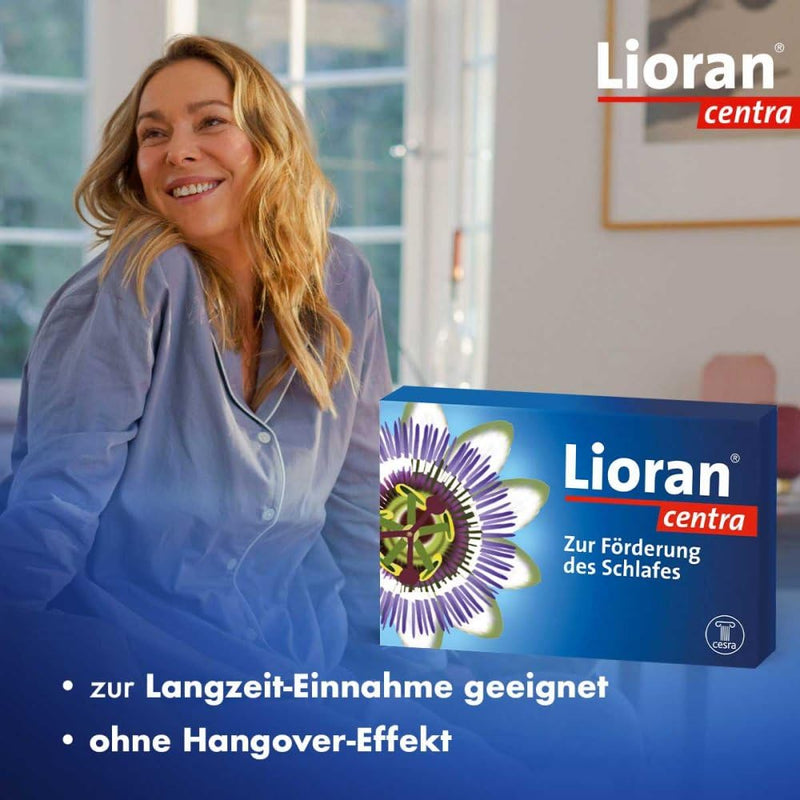 Lioran centra, the strong herbal sleeping pill for problems falling asleep and staying asleep. 50 dragees 50 pieces (pack of 1) - NewNest Australia