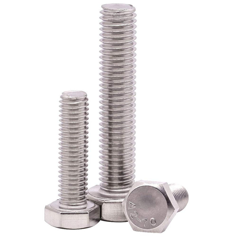 1/2-13 x 1-1/2" (1/4" to 5" Available) Hex Head Cap Bolts Screws, 304 Stainless Steel 18-8 Hexagon Head Bolts, Coarse Thread UNC, Full Thread, Pack of 6 1/2-13 x 1-1/2" (6 PCS) - NewNest Australia