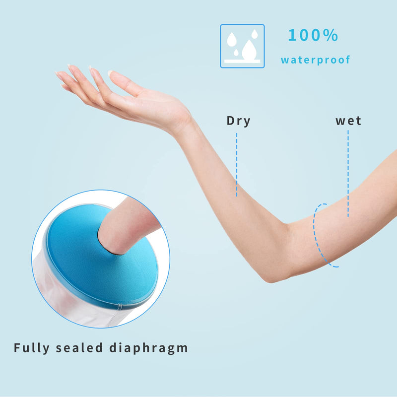 SUPERNIGHT Waterproof Cast Cover, Teenager Full Arm for Bathe Shower, Watertight Plaster Cast Bandage Protector for Arm, Wrist, Elbow and Hand Wounds(Long) Child Full Arm - NewNest Australia