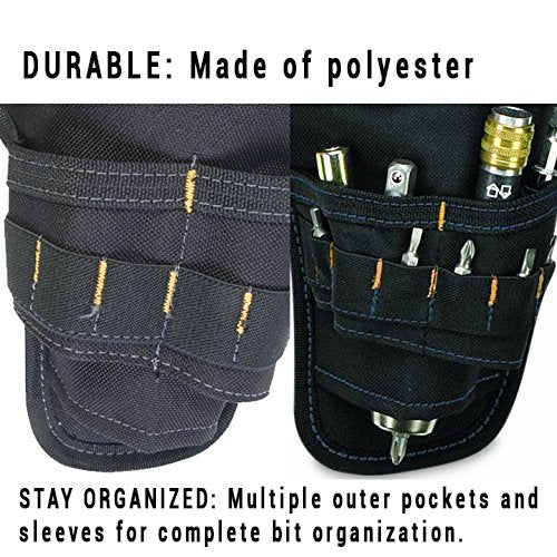 CLC Custom Leathercraft 5023 Deluxe Cordless Poly Drill Holster, Black - NewNest Australia