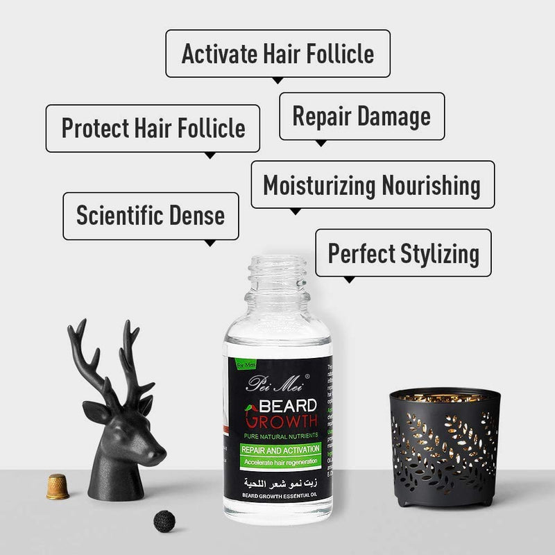 Beard Oil, Duvina Beard Oil and Conditioner for Men for Beard Care Pure Natural Beard Care Intensive Beard Care Natural Organic Beard Oil Natural Organic Hair Growth Oil (30ml) - NewNest Australia