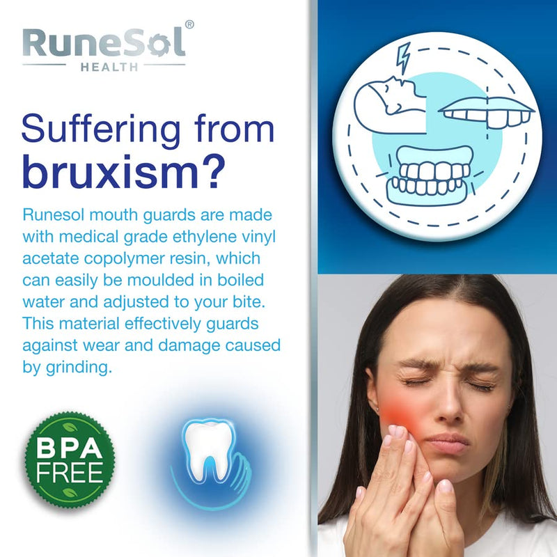 Mouthguard to Stop Grinding Teeth, x4 Large, UK Designed Teeth Sleeping Guards for Night Grinding, Class 1 Medical Device UK Accredited (UKCA) and EU (CE), BPA Free Sleep Mouth Guards for Bruxism 4 X Large - NewNest Australia